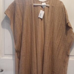 Sonoma Women's Light Brown Poncho Sweater
